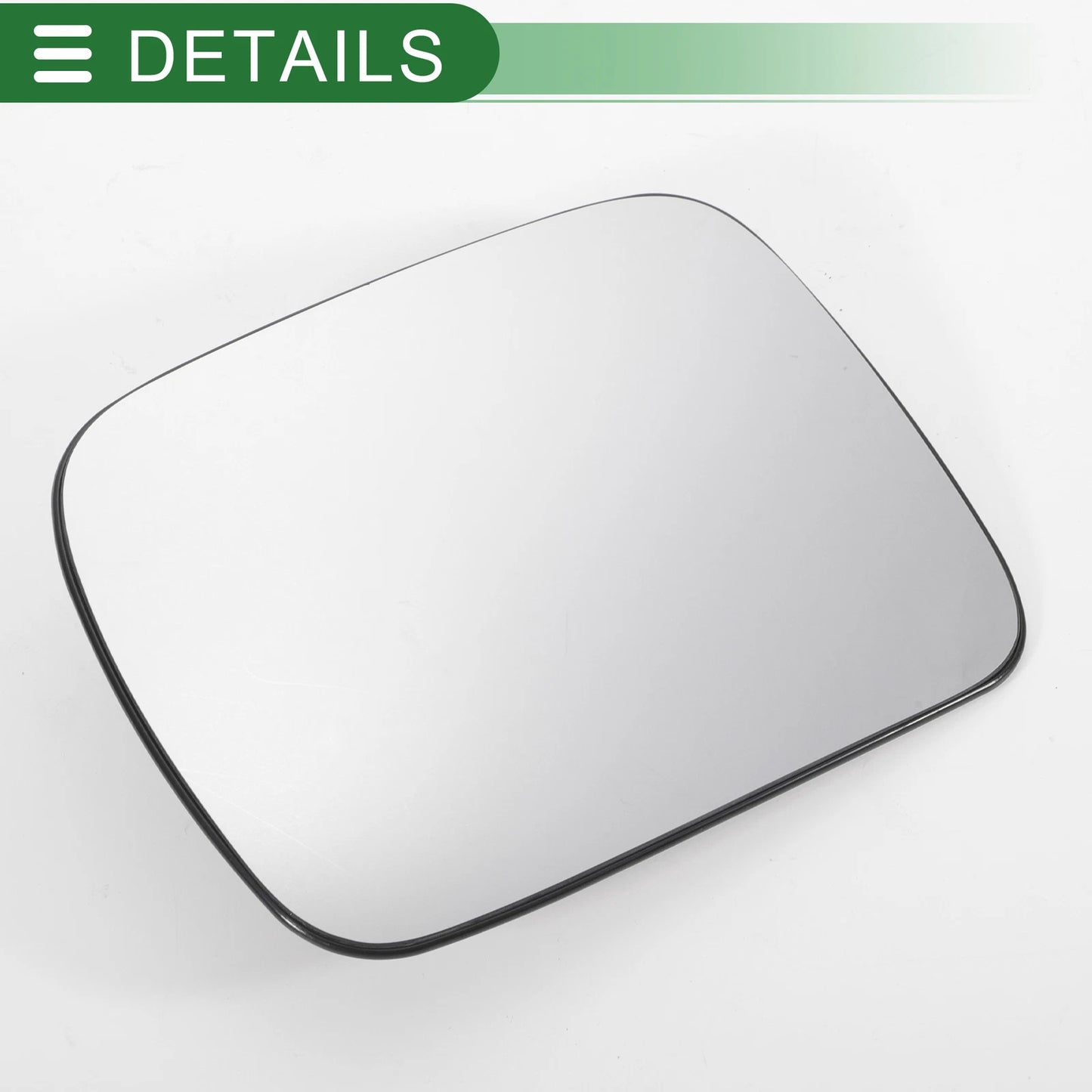 Left Side White Mirror Glass w/ Back Convex Heated for Ford Maverick (1993-2000)