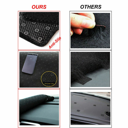 Dash Mat for Toyota Landcruiser 200 Series 2015-2023 Dashboard Cover Black