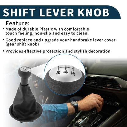 5 Speed Manual Gear Shift Knob & Cover for Citroen Berlingo (2008-2021)