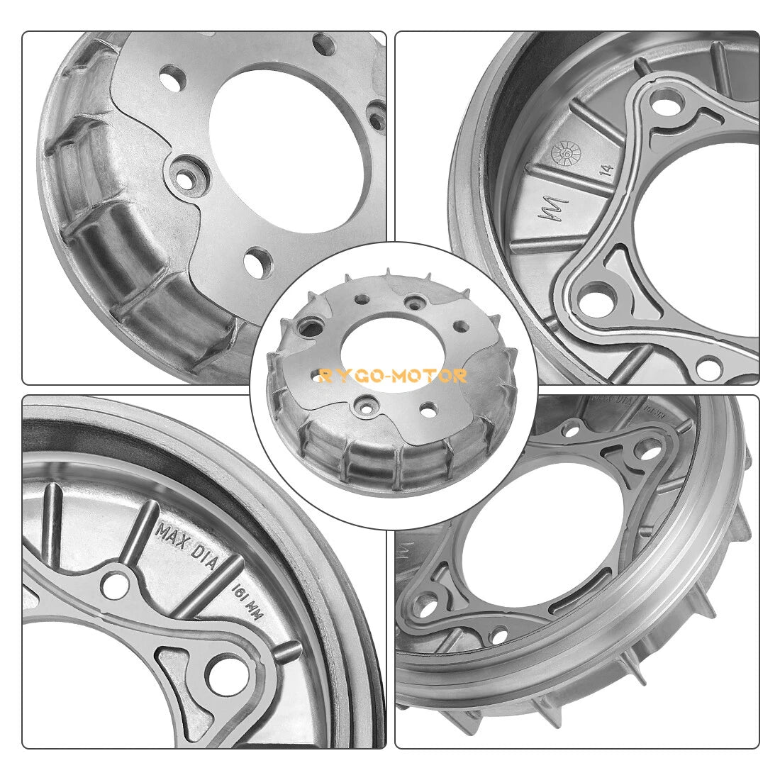 Front Brake Drum Hub & Seal Kit for Honda Rancher 350 TRX350 4x4 (2000–2006)