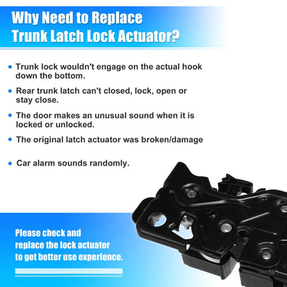 Rear Trunk Tailgate Lock Actuator for BMW X3 X4 X5 X7 (2018-2023)