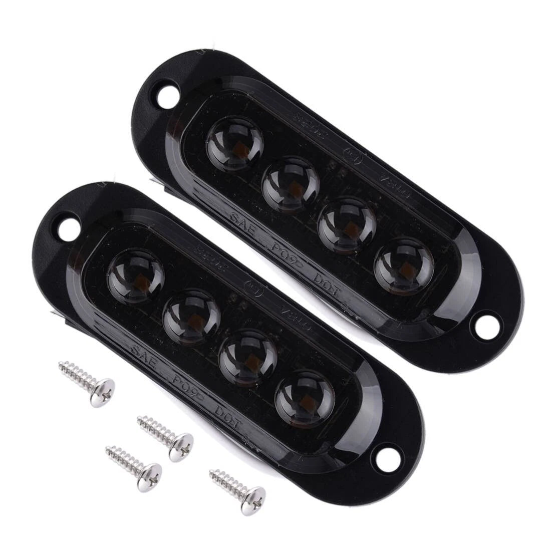 Amber Fender Side Marker Turn Signal Lights for Universal Cars