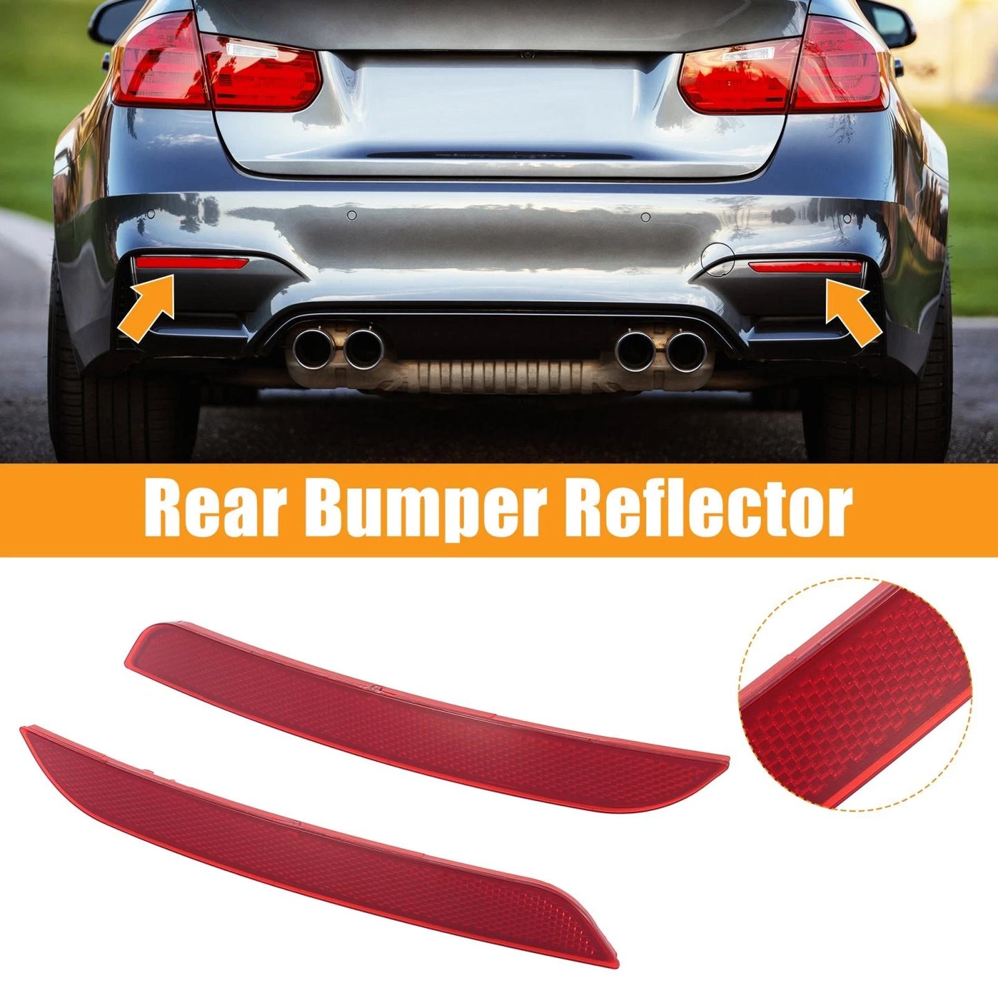 Rear Bumper Reflector Strip Cover  Left Right for BMW 440i (2017-2020)