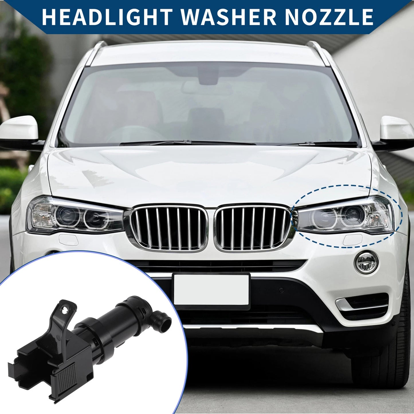 Driver Side Headlight Washer Nozzle for Lexus LS430 (2004-2006)