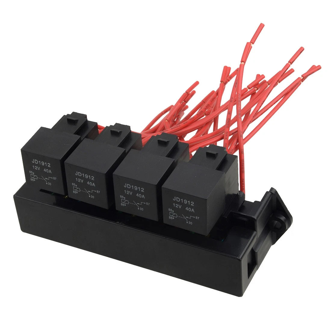 Universal Automotive 15 Way Fuse Relay Holder Box with Relays for Car