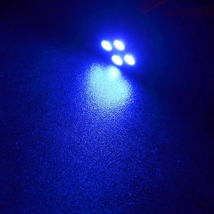 20 x T10 W5W 168 194 4-SMD Blue LED Dash Lights for Car Instrument Cluster