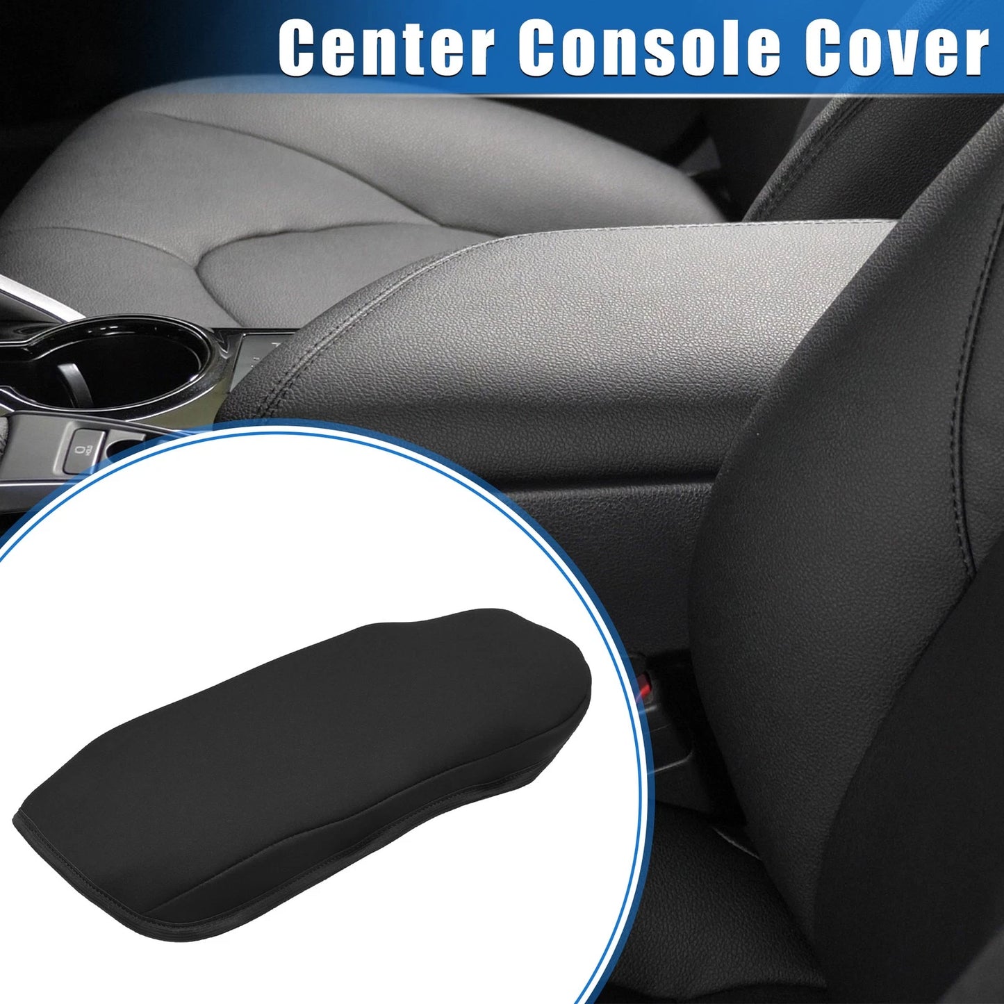 1 x Armrest Protector Cover Pad for Chevy Malibu Black (2016 - 2023)