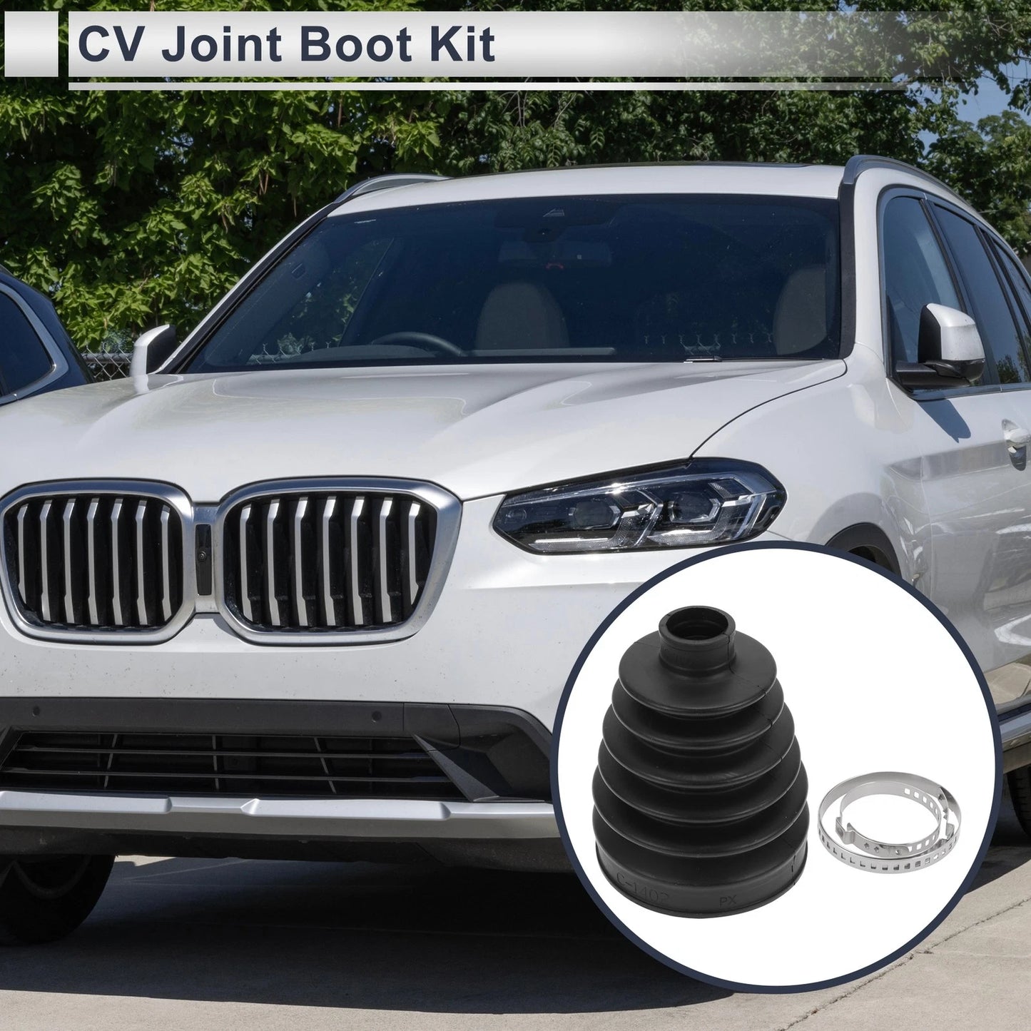 Outer CV Joint Boot Kit for BMW X3 (2004-2010) - Includes Clamps