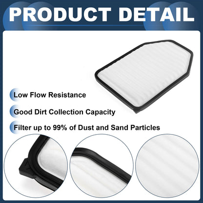Engine Air Filter for Jeep Wrangler 3.6L 3.8L (2007-2017) - 1 Pcs