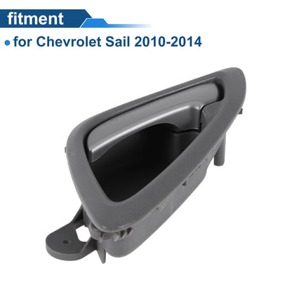 Front Passenger Door Handle for Chevrolet Sail Gray Chrome (2010-2014)