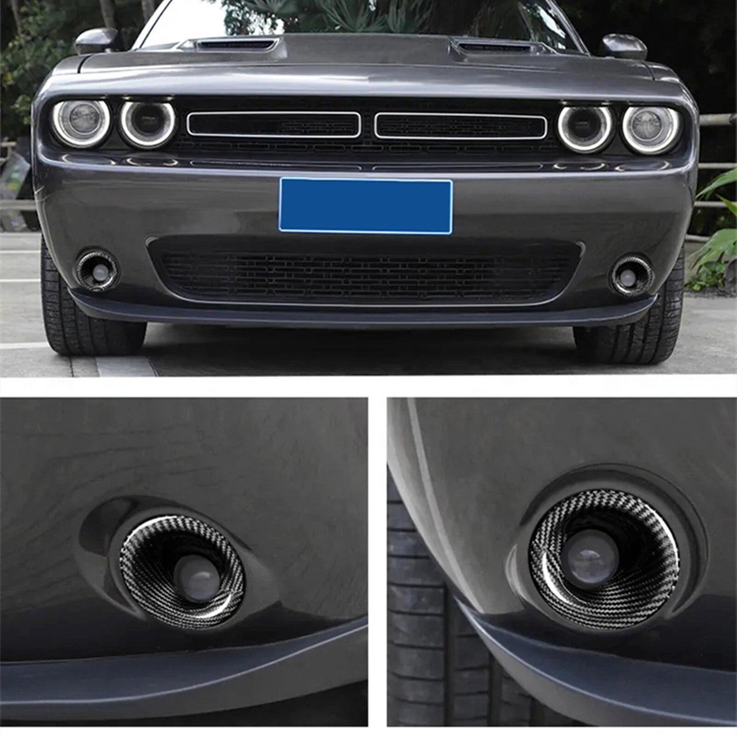Fog Light Trim Covers for Dodge Challenger (2015-2023)