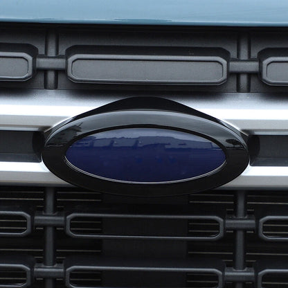 Gloss Black Front & Rear Logo Emblem Badge Ring Cover Trim for Ford Maverick (2022)