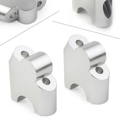 Silver HandleBar Bar Risers Mount Clamp Adapter for BMW F800R (2015-2017)