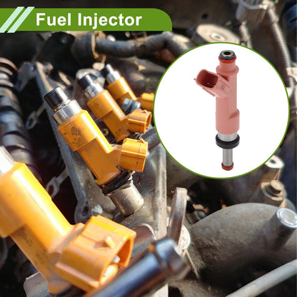Fuel Injector 1 x Pink Silver Tone for Toyota Corolla (2009-2013)