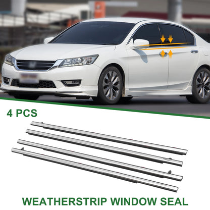 4 x Weatherstrip Window Seal for Honda Accord (2013-2017) PVC