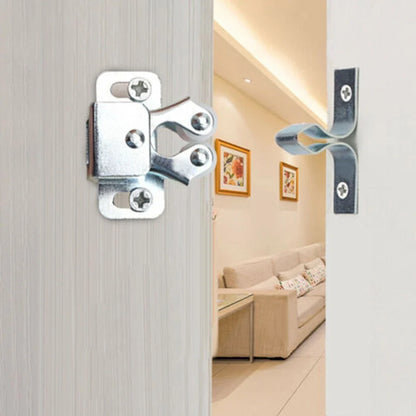 Door Catches Silver Steel with Screws for Caravan/Boat 32mm x 15mm