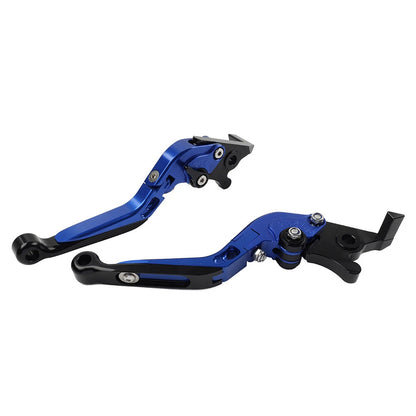 Blue CNC Extendable Brake Clutch Levers for BMW R1200GS R1250GS (13-20)