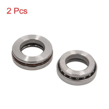 2 x Silver Tone Motorcycle Steering Stem Thrust Ball Roller Bearing for GN-125
