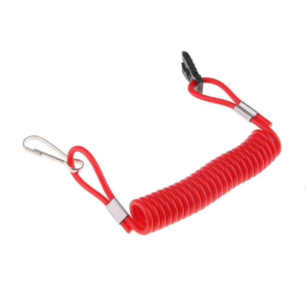 Boat Kill Switch Lanyard Red for Outboard - Emergency Cut-Off