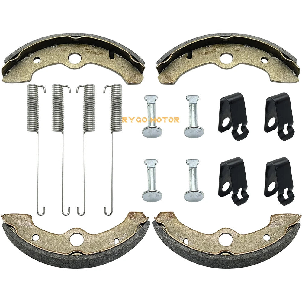 Brake Shoes W/Springs Pins for Yamaha Big Bear 350 Kodiak 400 YFM