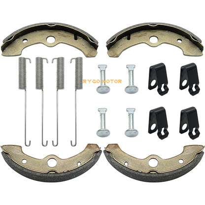 Brake Shoes W/Springs Pins for Yamaha Big Bear 350 Kodiak 400 YFM