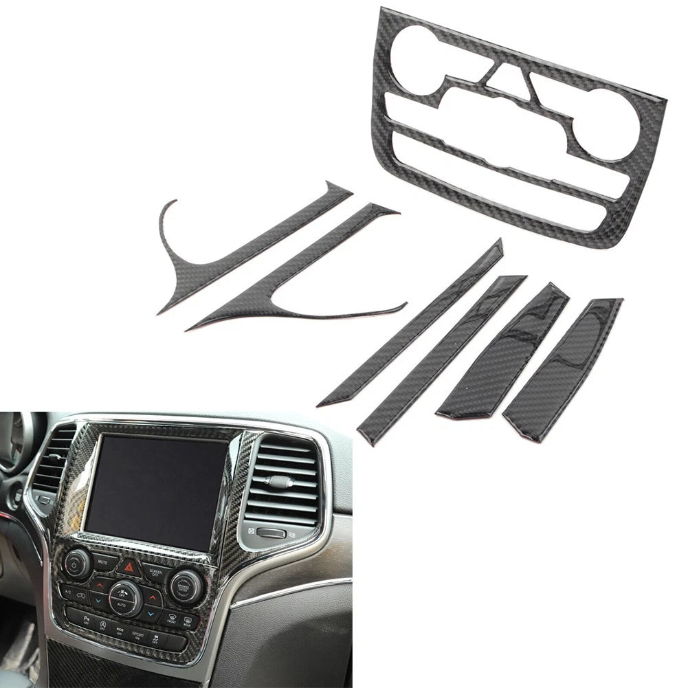 Central Control GPS Navigation Cover Trim for Jeep Grand Cherokee (2014-2018)