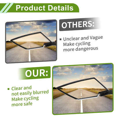 Rear View Mirror Prismatic Carbon Fiber Pattern Black for M8/M10