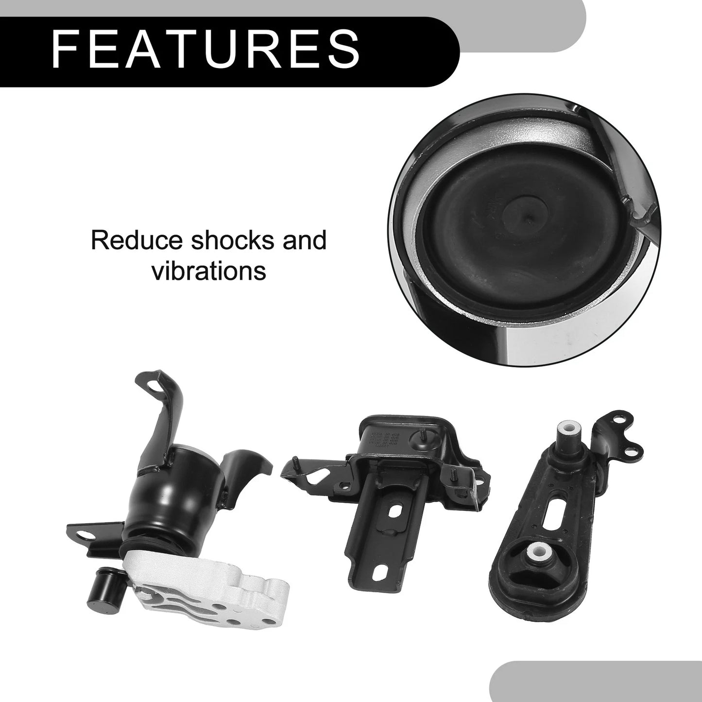 Engine Motor Trans Mount Set for Mazda 2 1.5L (2011-2013)