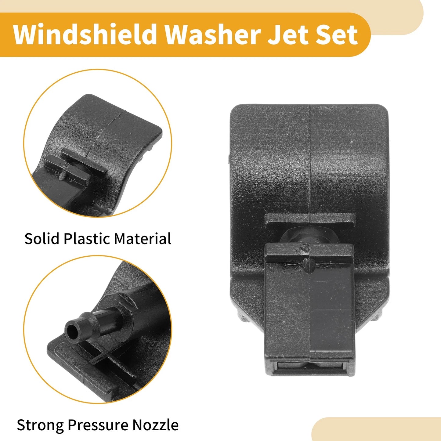 Windshield Washer Nozzle Kit for Ford Mustang (2017) - Fluid Hose