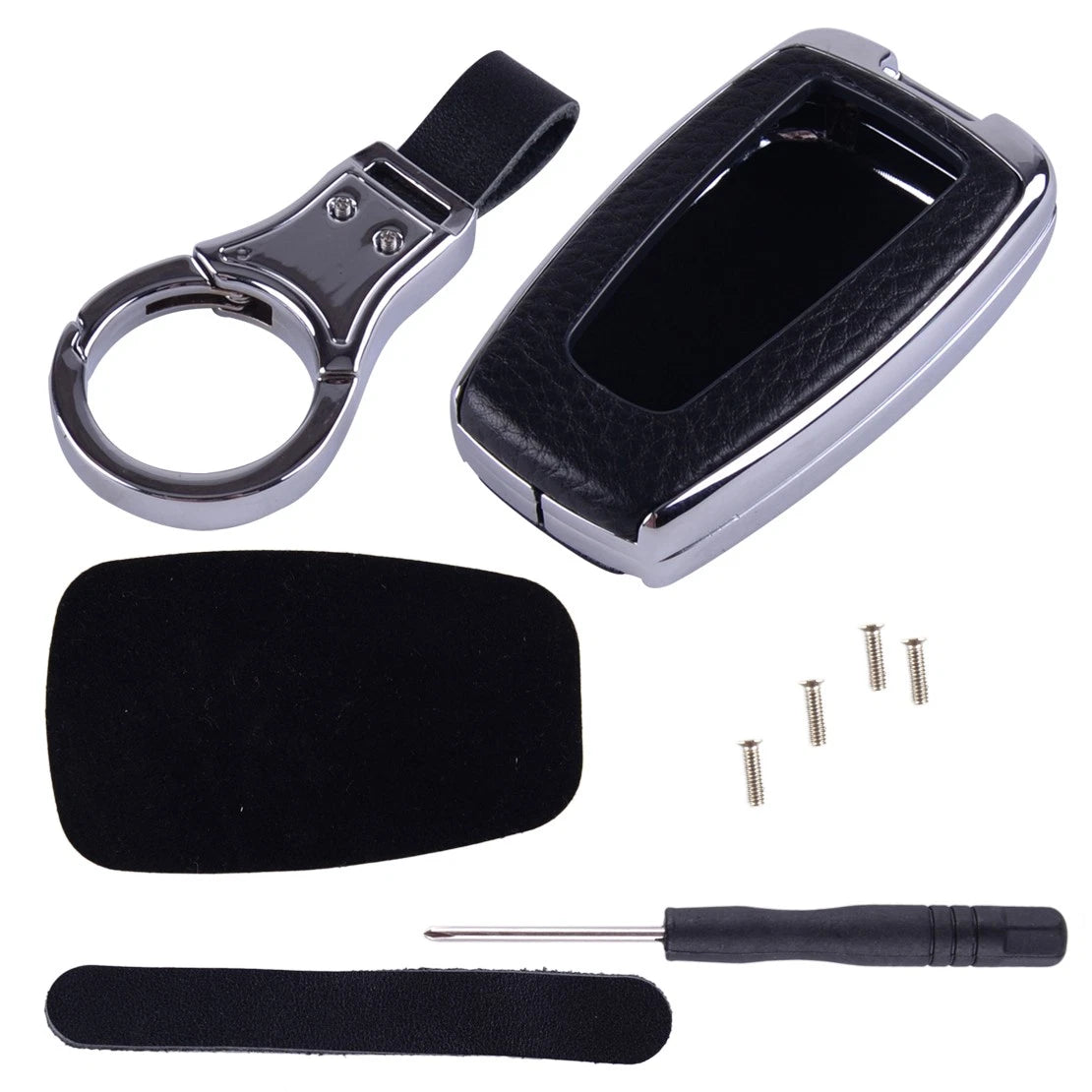 Car Key Case Cover with Chain for Toyota Avalon, Camry, Corolla, C-HR, RAV4