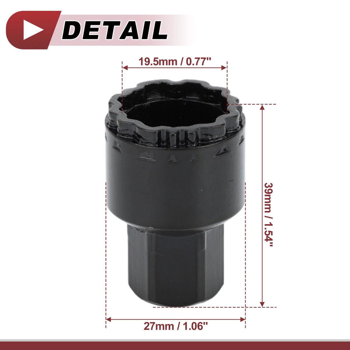 Wheel Lock Lug Nut Anti-theft Key Socket for Mercedes Benz GLE450 GLS350