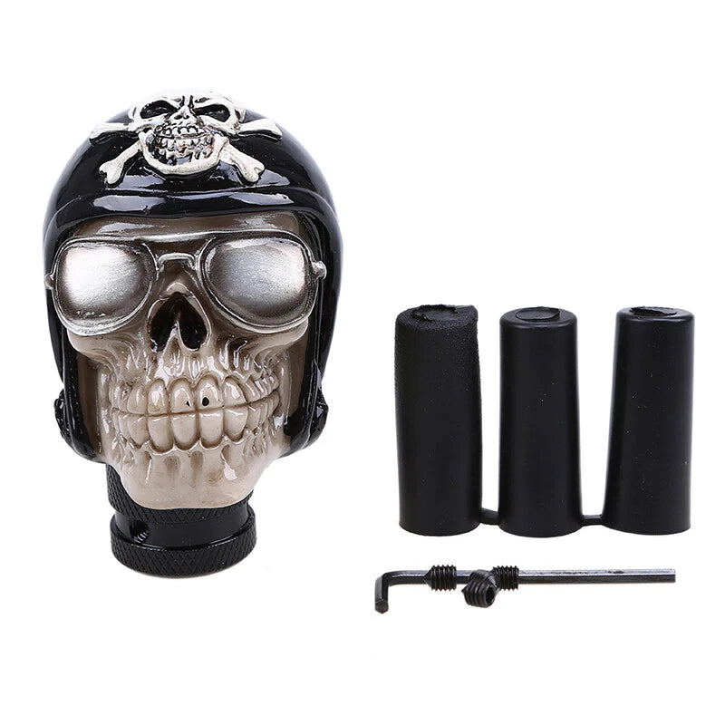 Black Skull Gear Shift Knob for Universal Cars (Fits Most Models)