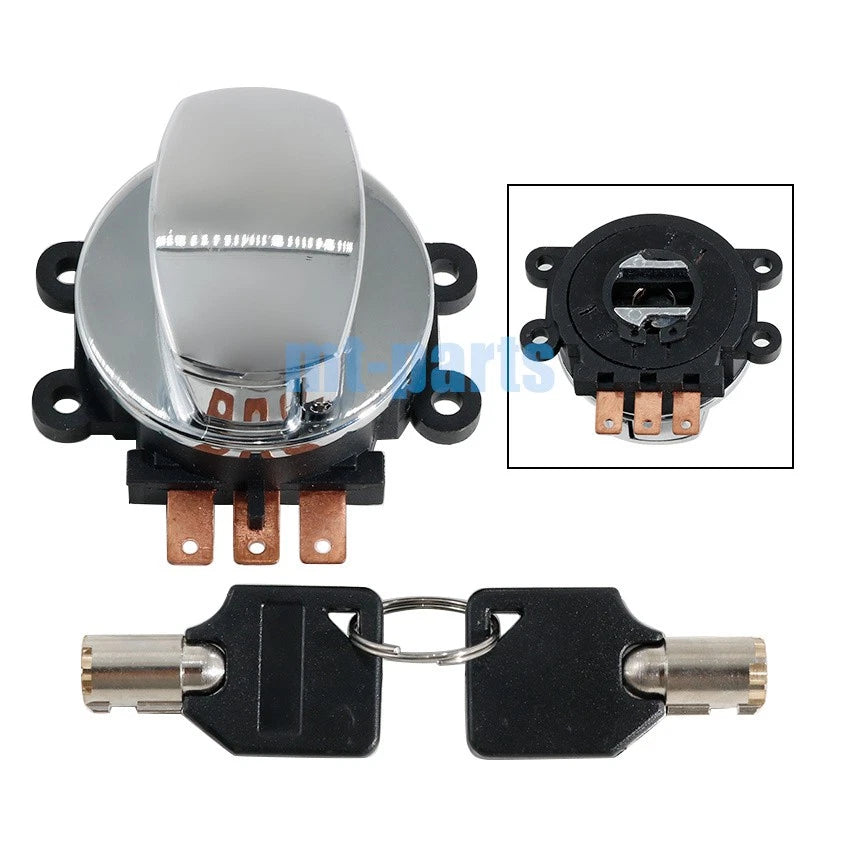 Chrome Ignition Key Switch for Harley-Davidson NIGHT TRAIN FXSTB (2000-2009)