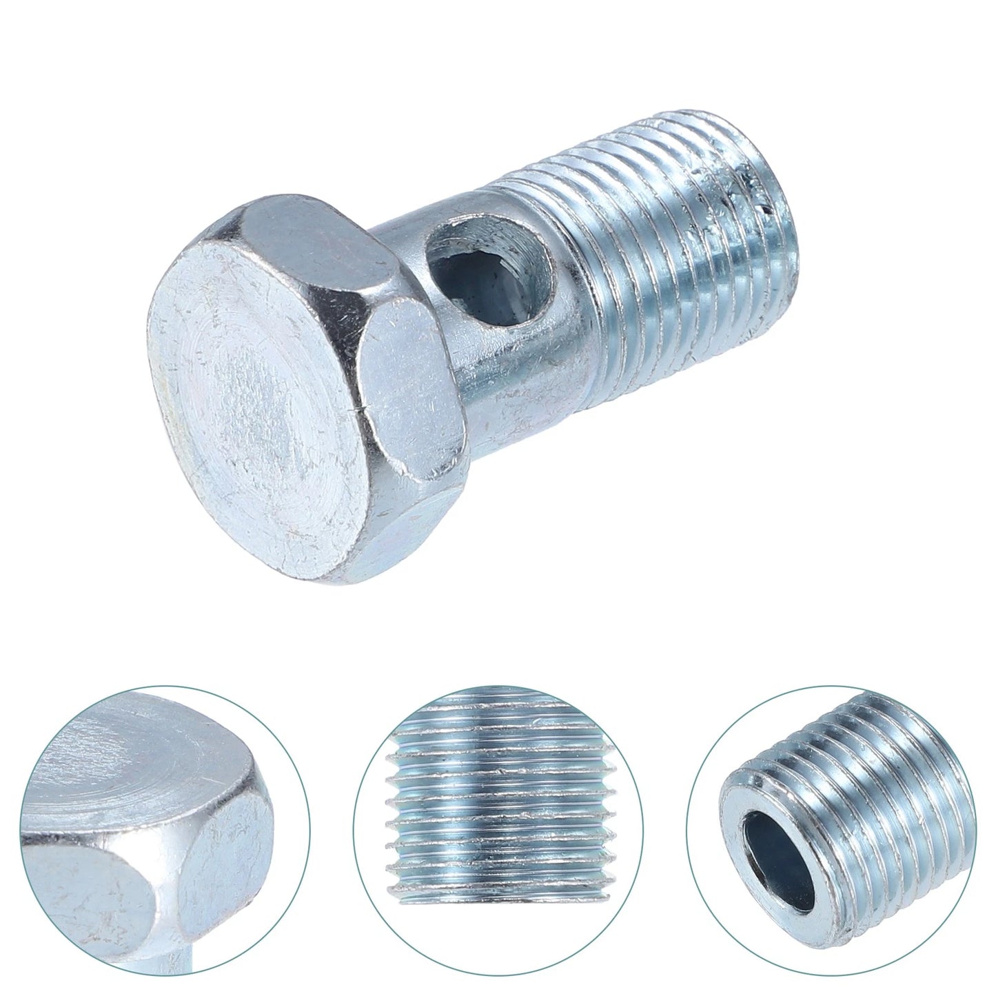 2 x M16x1.5 38mm Motorcycle Hollow Screws with Washers Metric Thread for Make Model