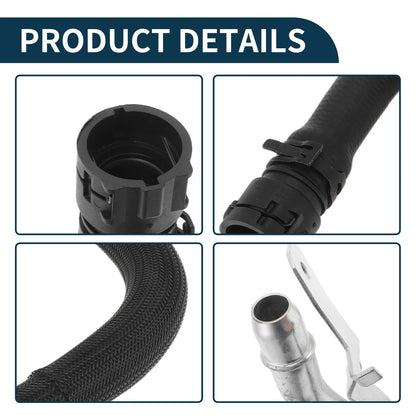Radiator Hose Heating Water Pipe for Jeep Cherokee (2014-2018) Rubber Metal
