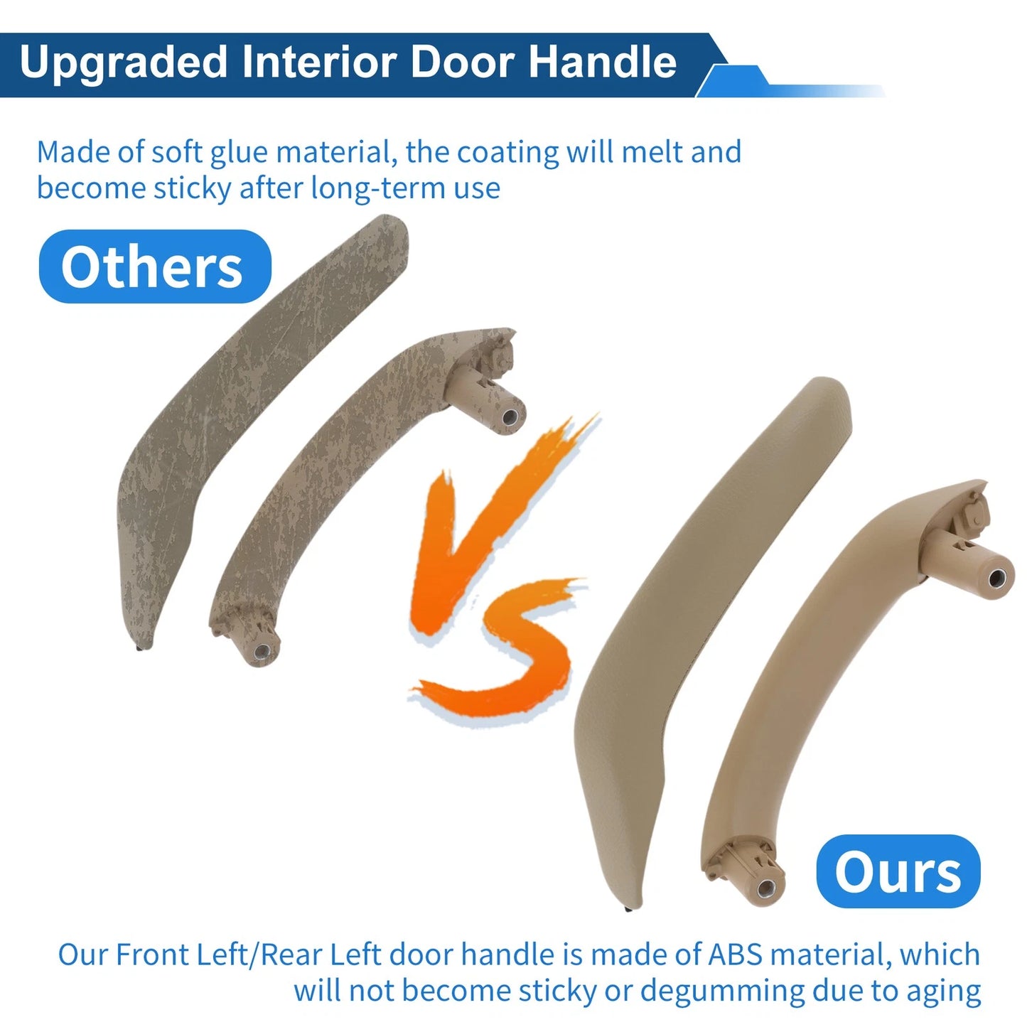 Front Driver Side Inner Door Panel Handle for BMW X3 F25 (2010-2016) Beige