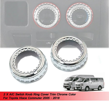 A/C Switch Knob Ring Cover for Toyota Hiace Commuter (2005-2018)