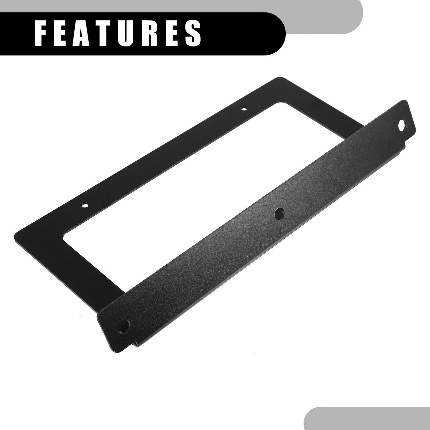 Front License Plate Frames for Ford Bronco 2021-2022 Aluminum Alloy Black Set