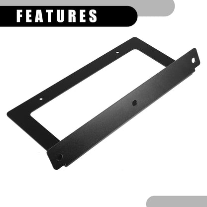Front License Plate Frames for Ford Bronco 2021-2022 Aluminum Alloy Black Set