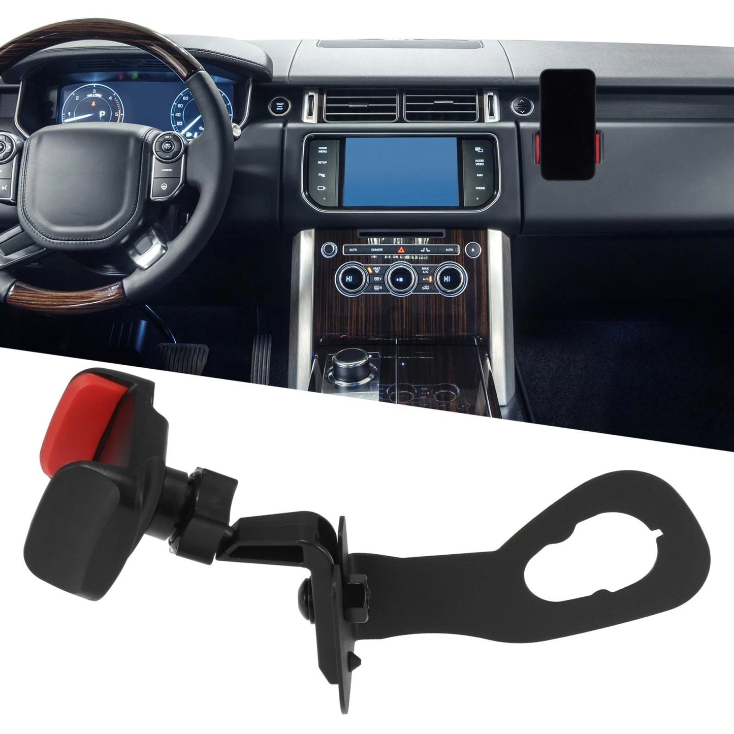 Phone Holder Mount Bracket for Jeep Wrangler JK JKU (2011-2018)