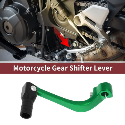 Folding Shifter Lever for Honda CRF110F (2013-2018) - Green & Black