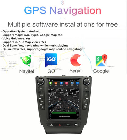 9.7'' Android Car Stereo GPS Radio for Lexus IS IS200 IS220 IS250 (2005-2012)