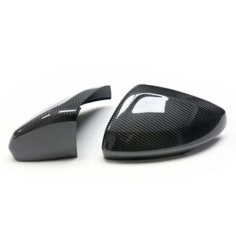 100% Carbon Fiber Stick-on Side Mirror Caps Cover for Audi A1 GB 2019-2022