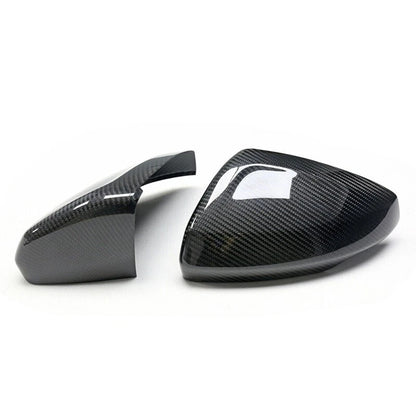 100% Carbon Fiber Stick-on Side Mirror Caps Cover for Audi A1 GB 2019-2022