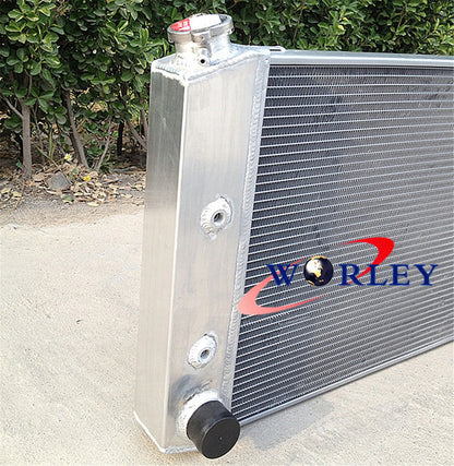 Aluminum Radiator & Blue Hose for Ford Cortina 6 Cylinder (1972-1982)