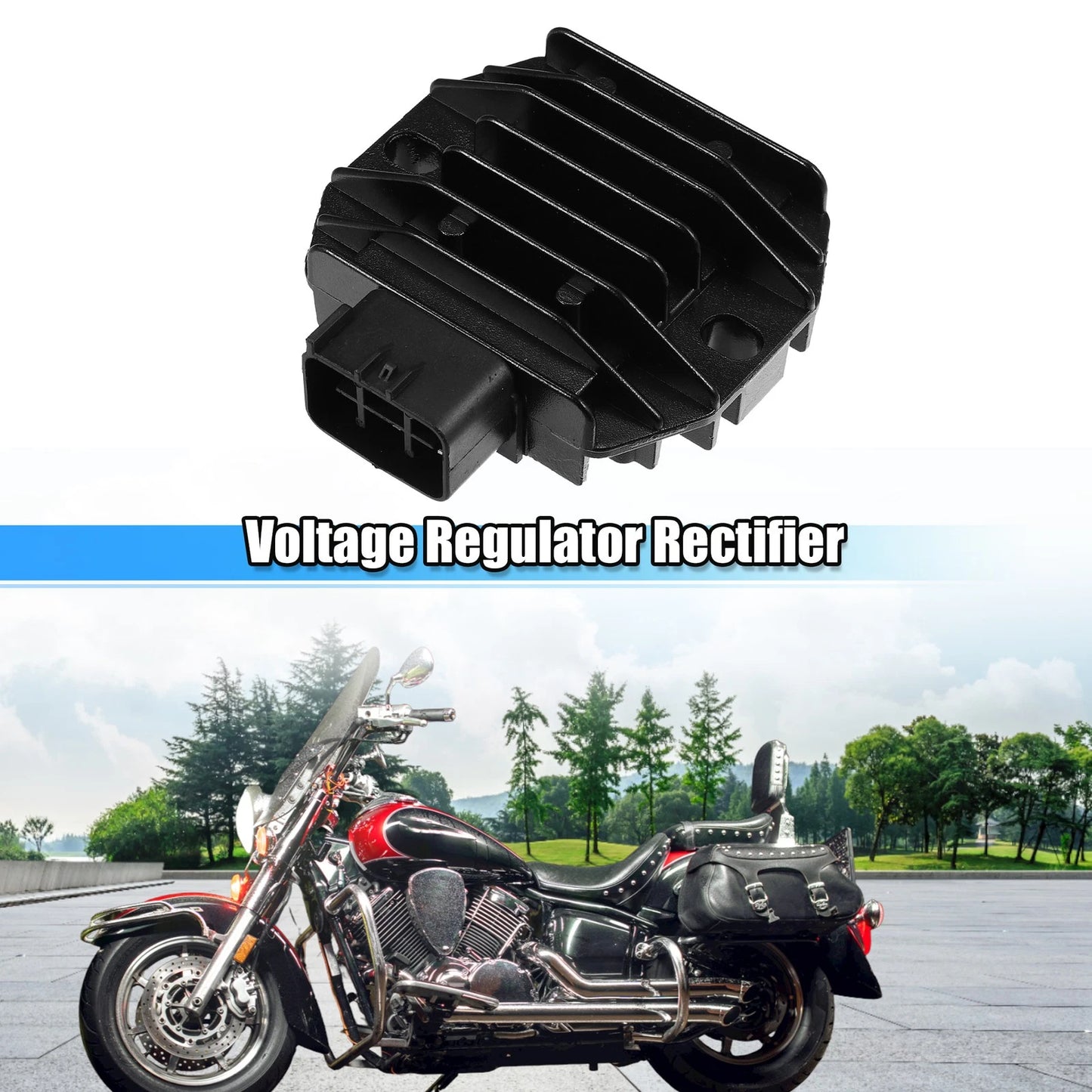 1pc Voltage Regulator Rectifier Black for Yamaha