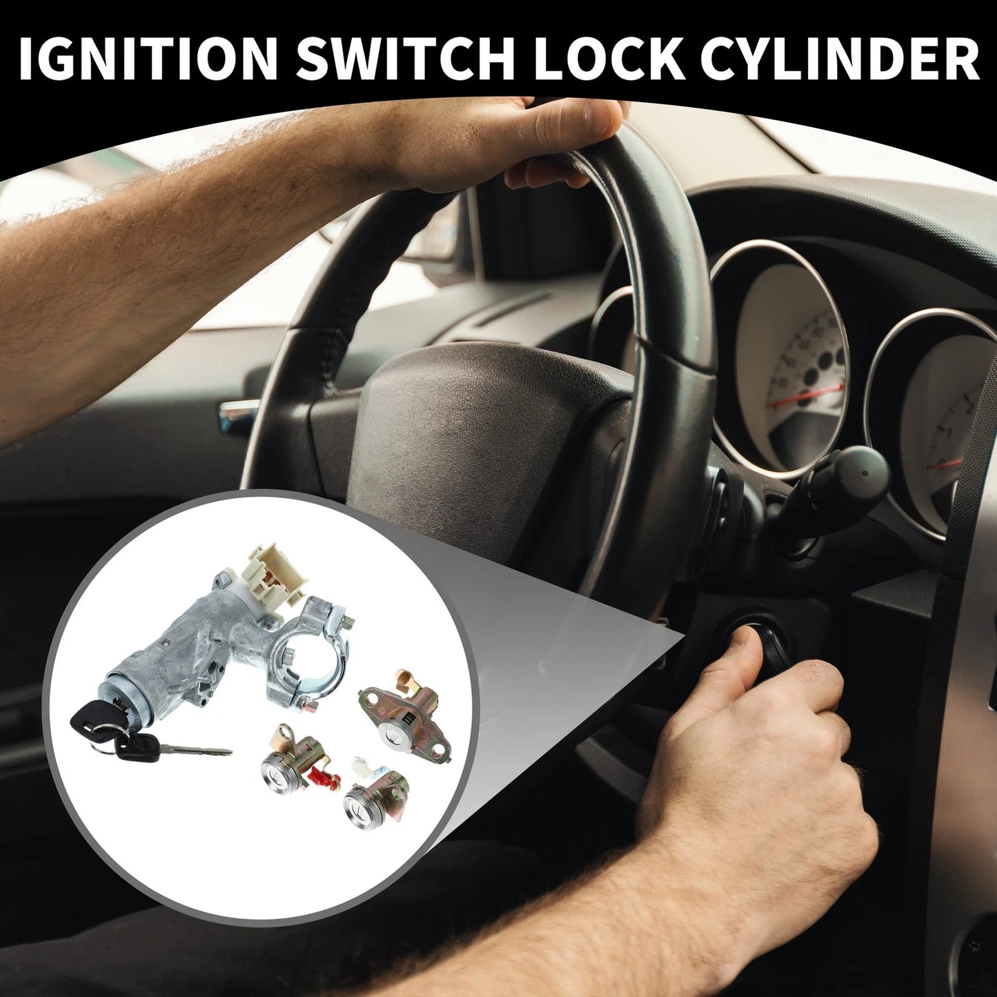 Ignition Switch Lock Cylinder Assembly for Toyota RAV4 (1998–2000)