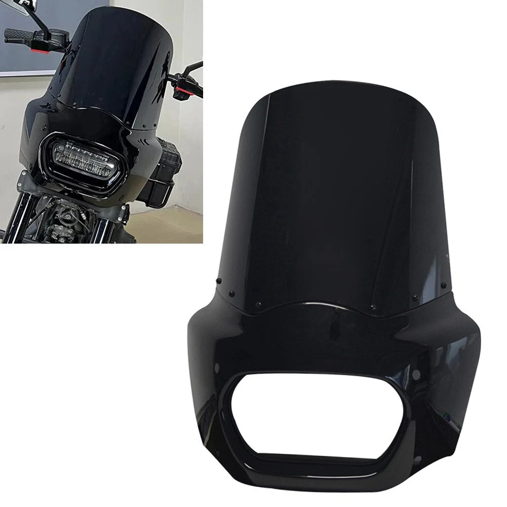 15" Front Fairing Windshield Kit for Harley Softail Fat Bob FXFB FXFBS (2018-2024)