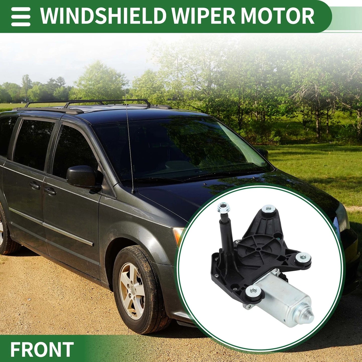 Front Windshield Wiper Motor for Chrysler Town & Country (2008-2016)