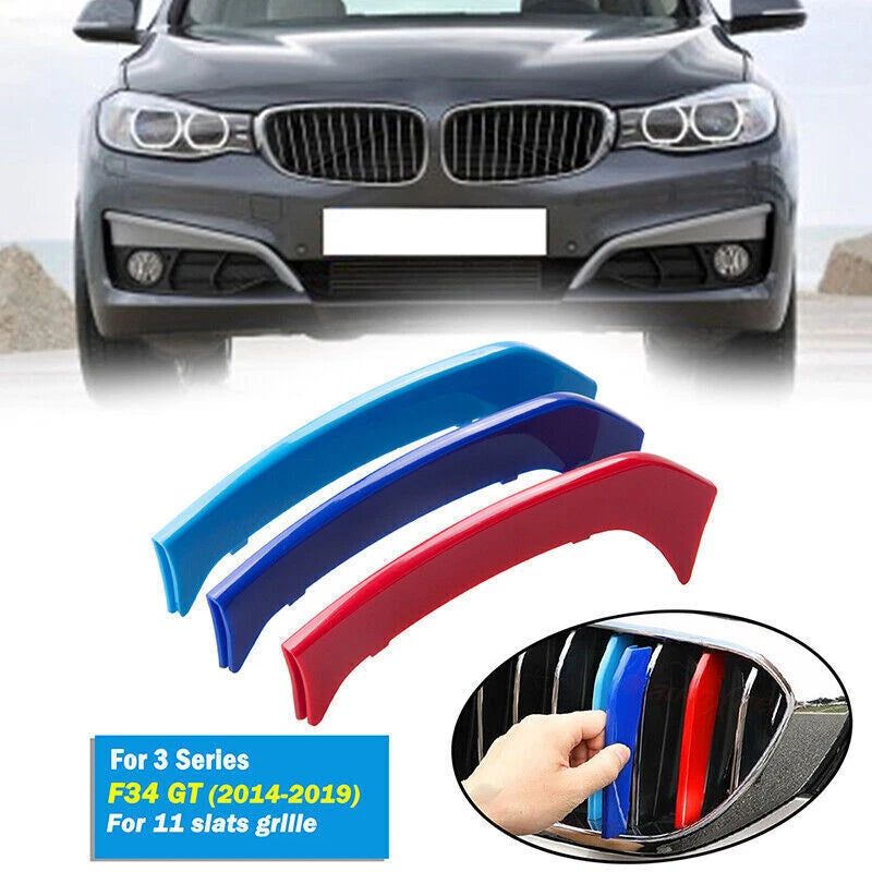 3PC M-Power Kidney Grille Cover Clips for BMW 3 Series GT F34 (2013-2018)